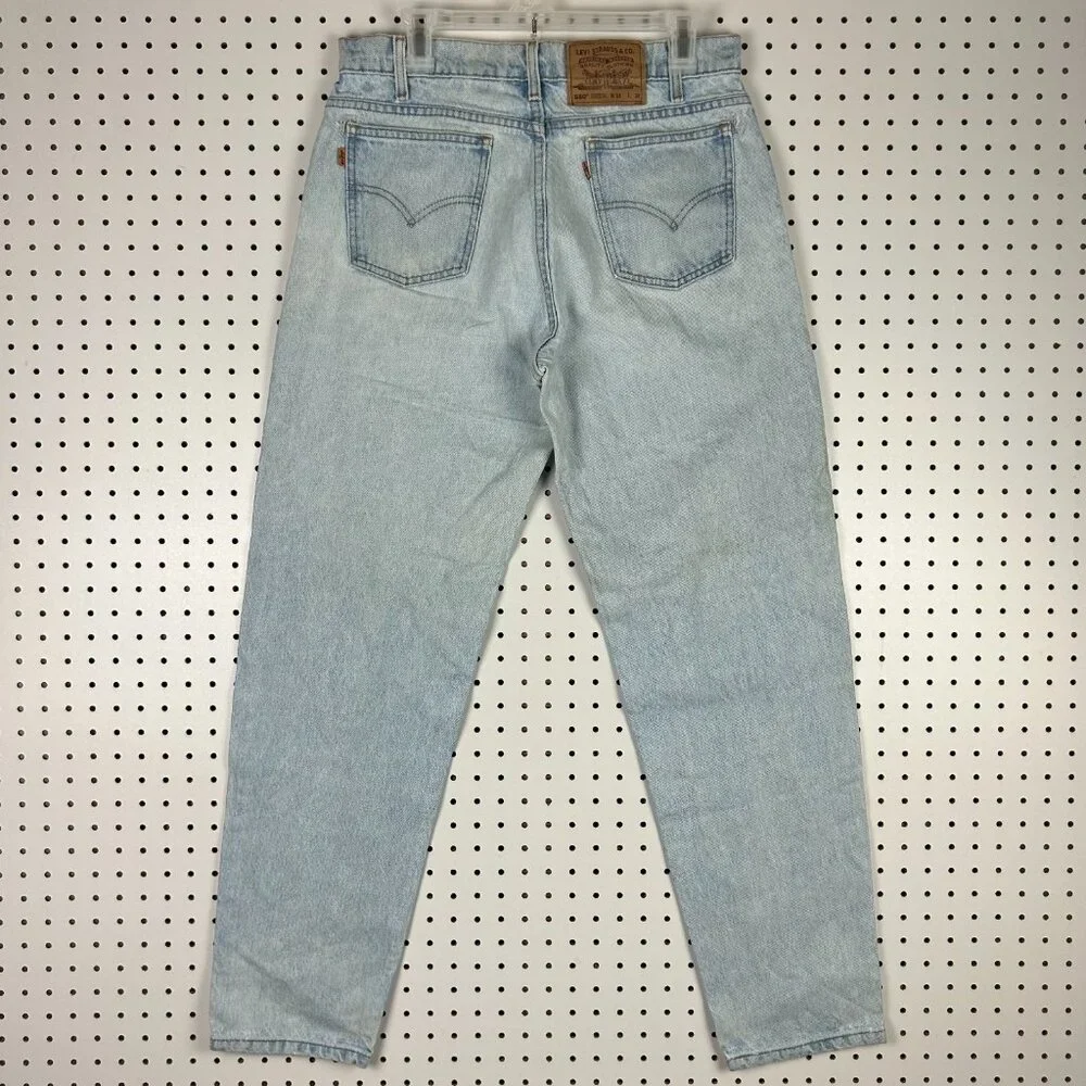 Levi's‎ 550 Light Wash Vintage Jeans 32x32 DOUBLE ORANGE TAB Worn 90s RARE